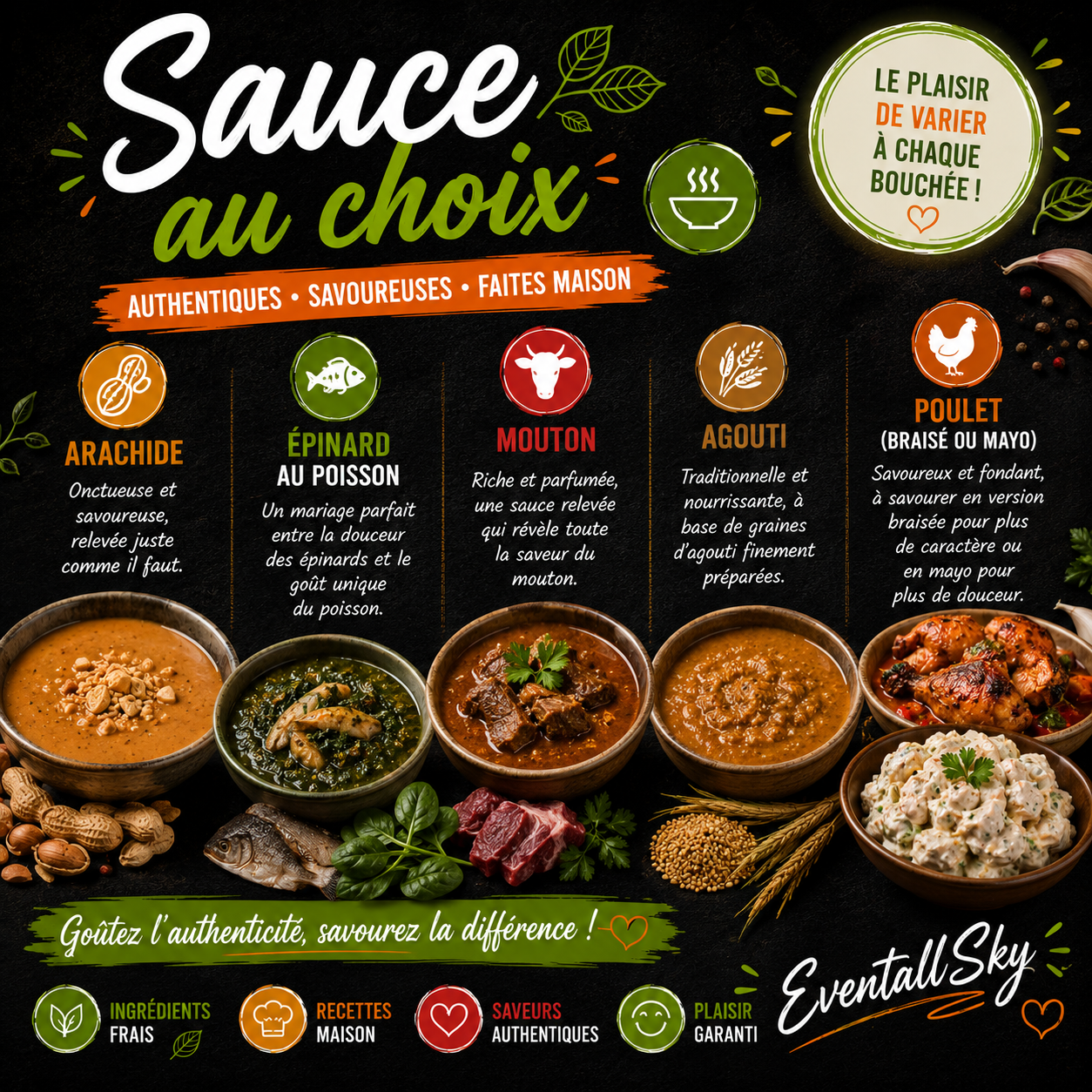 Sauce au choix 🥣✨