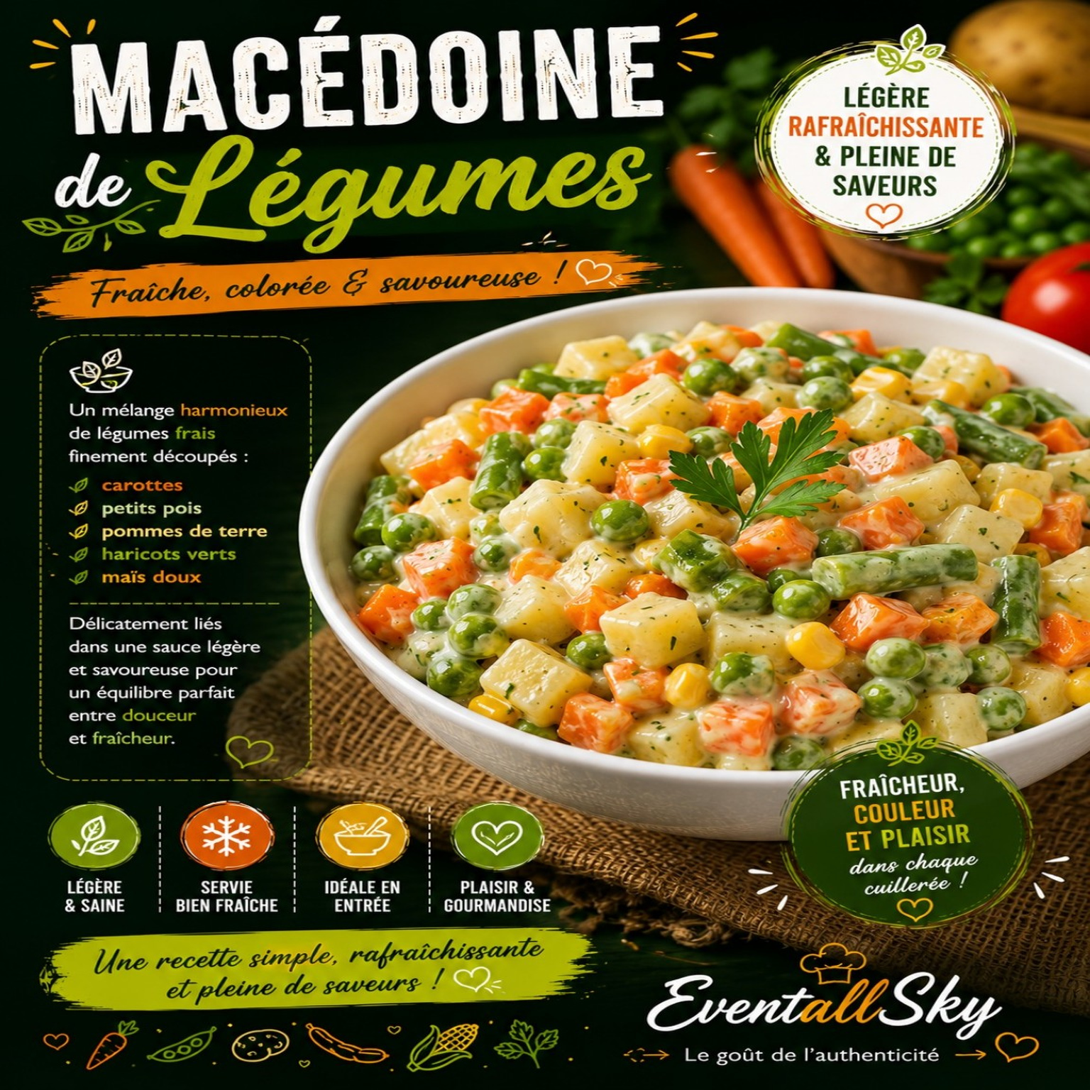 Macédoine de Légumes 🥗🥕🫛🌽🥔🌿💚