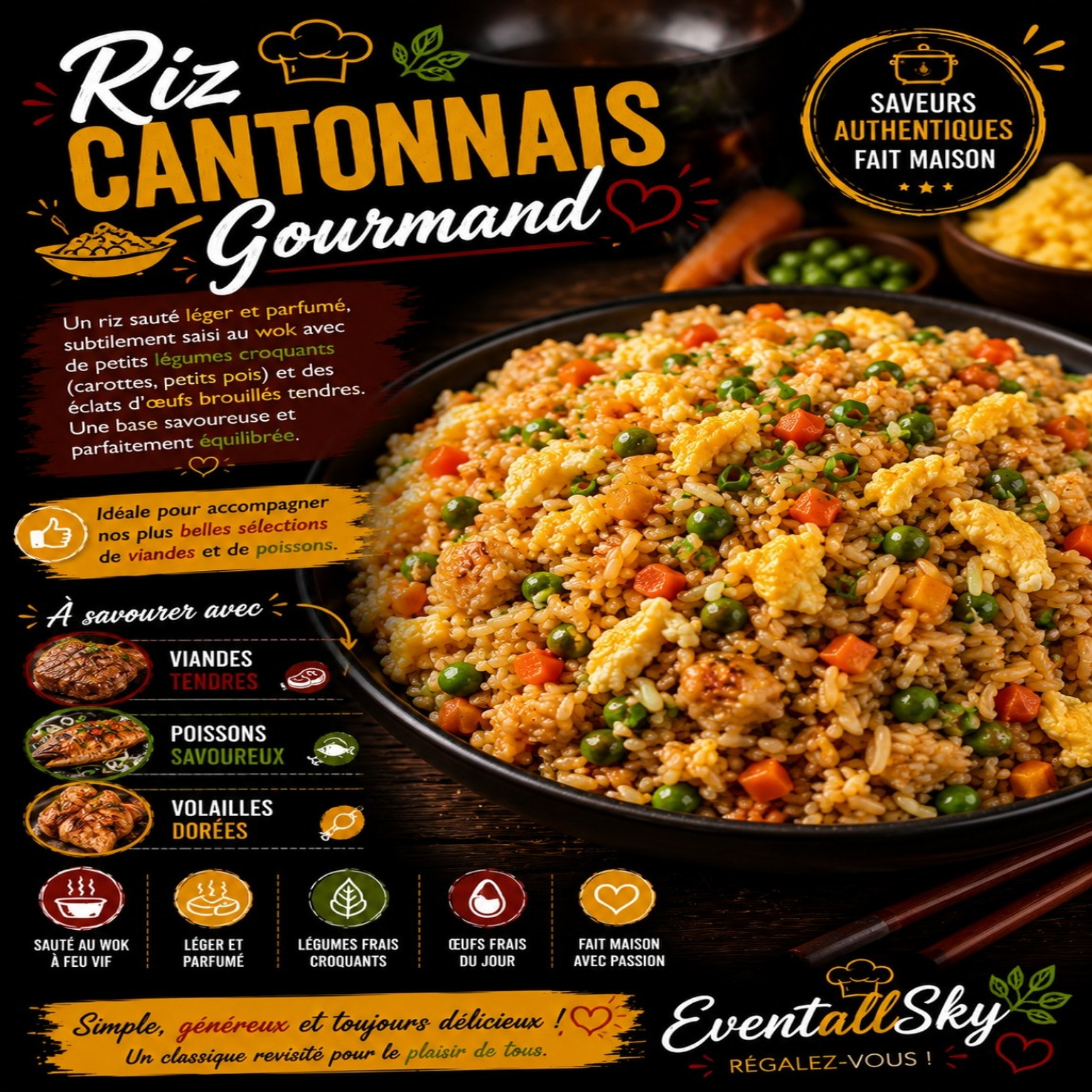 Riz Cantonnais Gourmand 🍚🍳 🍲